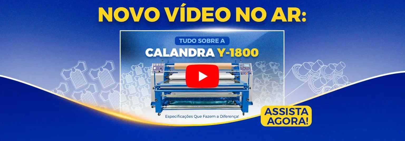 ¡Nuevo video en el aire! Conozca la Calandra Textil Térmica Y-1800 de Yguaçu Máquinas