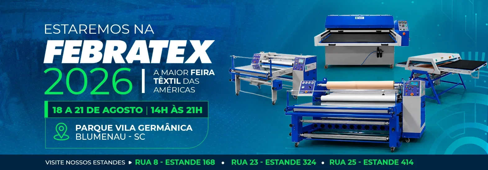 A Yguaçú Máquinas confirma presença na Febratex 2026 em Blumenau-SC