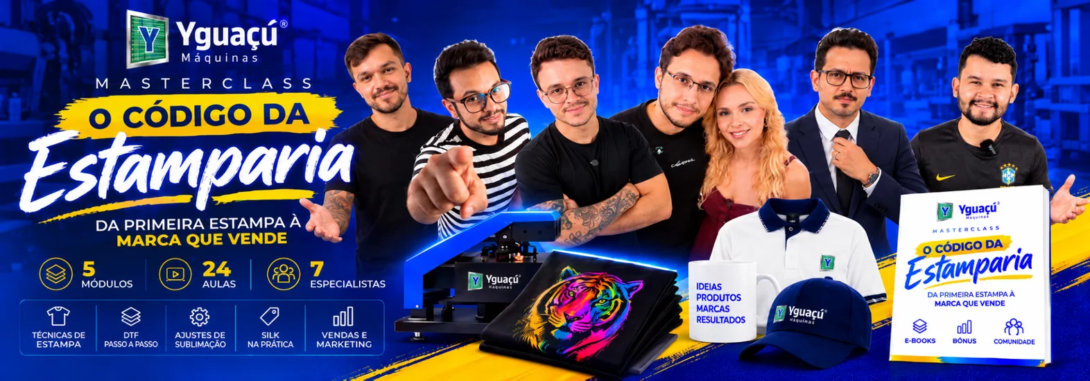 Como começar uma estamparia? Conheça a Yguaçú Masterclass e aprenda com especialistas